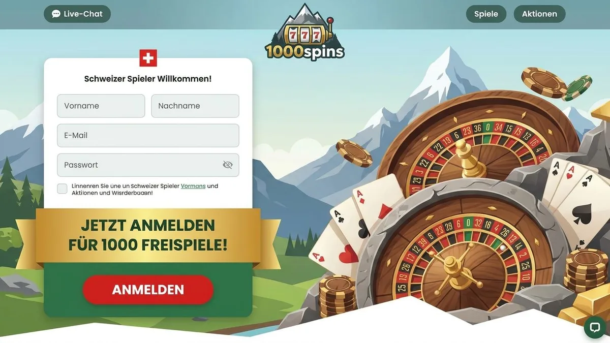 Registrierung mit Bonus